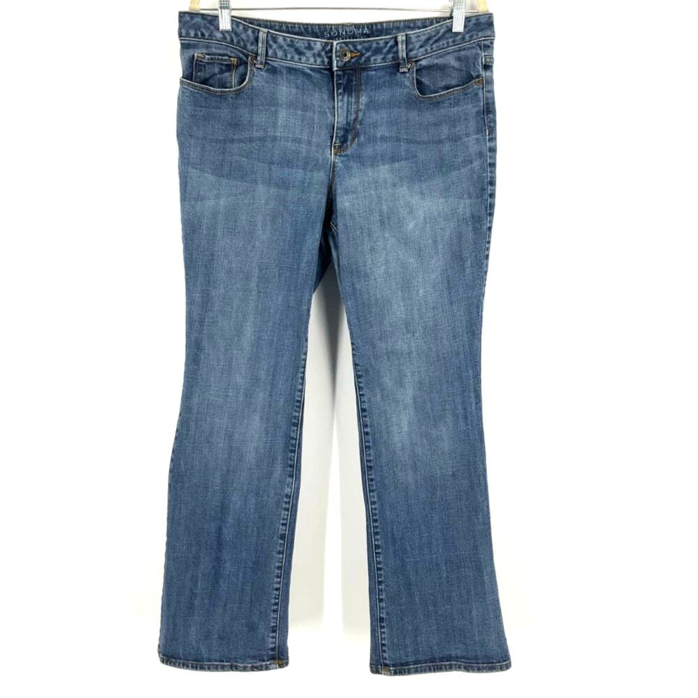 Sonoma Women's Boot Cut Jeans in Medium Blue Denim